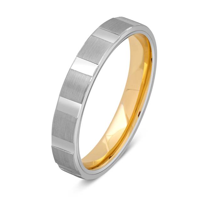 Обручальное кольцо из комбинированного золота TIAMO (048975)