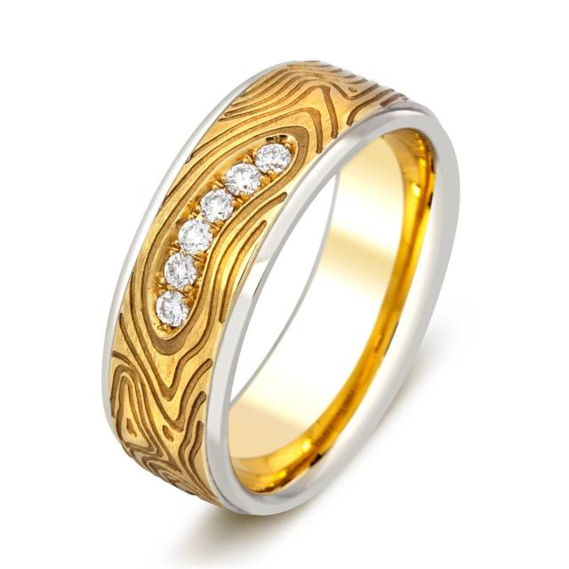 Обручальное кольцо с бриллиантами Peter Heim (010950)
