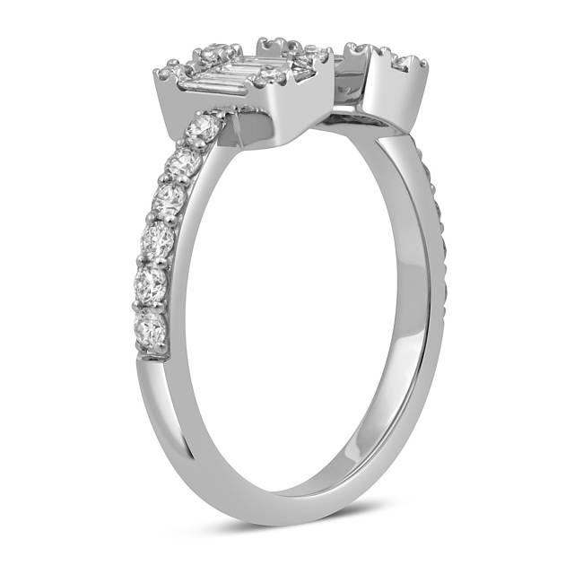 Кольцо из белого золота с бриллиантами "Crivelli" (052633)