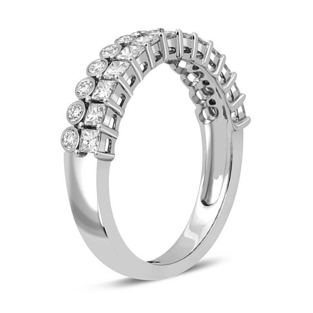 Кольцо из белого золота с бриллиантами (042725)