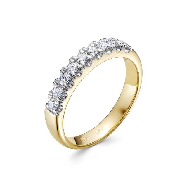 Кольцо из жёлтого золота с бриллиантами (054706)