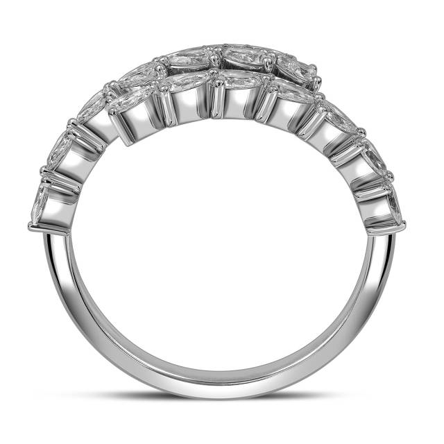 Кольцо из белого золота с бриллиантами (063662)