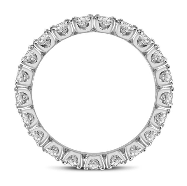Обручальное кольцо из белого золота с бриллиантами (024199)