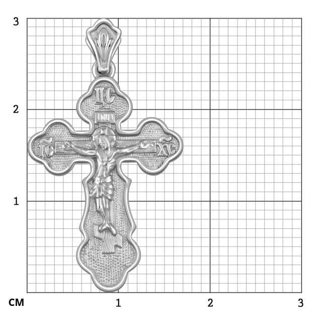 Кулон крест из платины (054320)