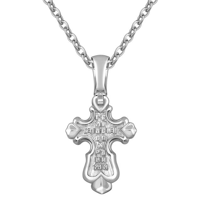 Кулон крест из платины (054322)