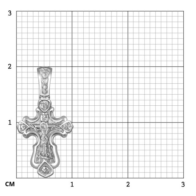 Кулон крест из платины (054322)