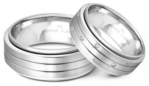 Обручальное кольцо из белого золота Roberto Bravo 19.5