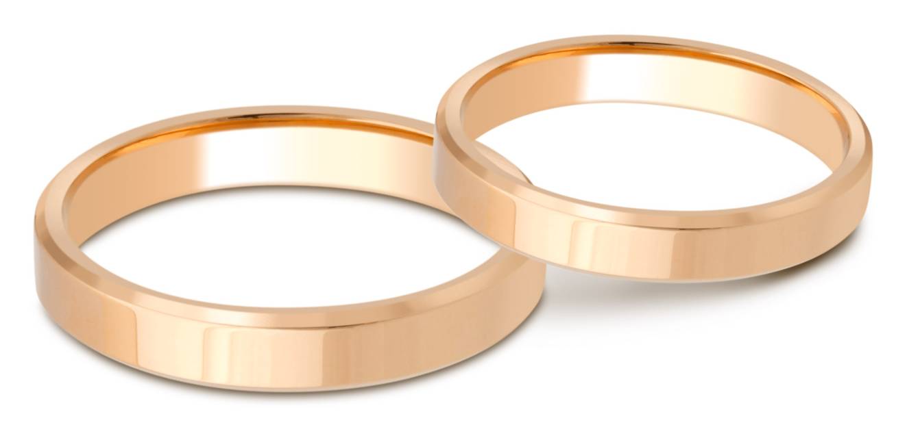Обручальное кольцо из красного золота (028779)
