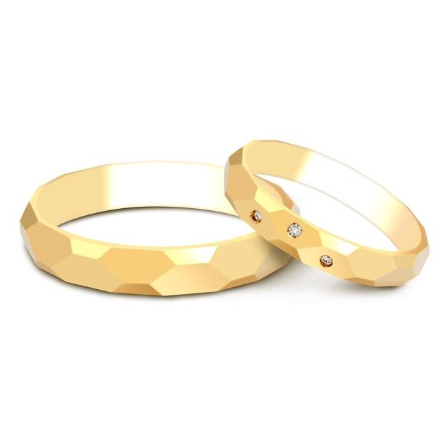 Обручальное кольцо из золота Tiamo (014925)