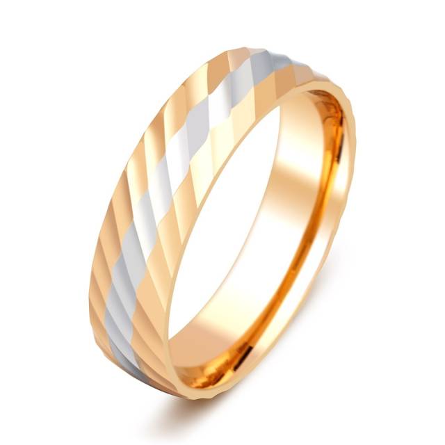 Обручальное кольцо из красного золота TIAMO (000093)