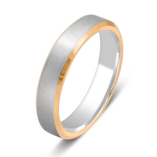 Обручальное кольцо из комбинированного золота (028783)