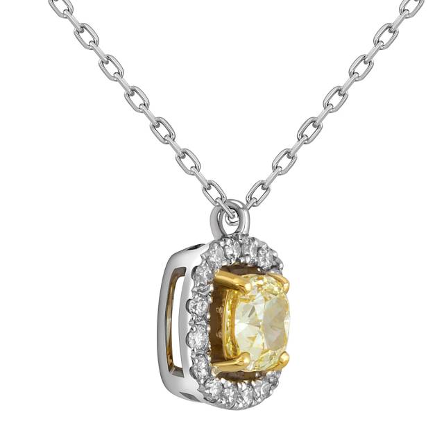 Колье из белого золота с бриллиантами (052063)