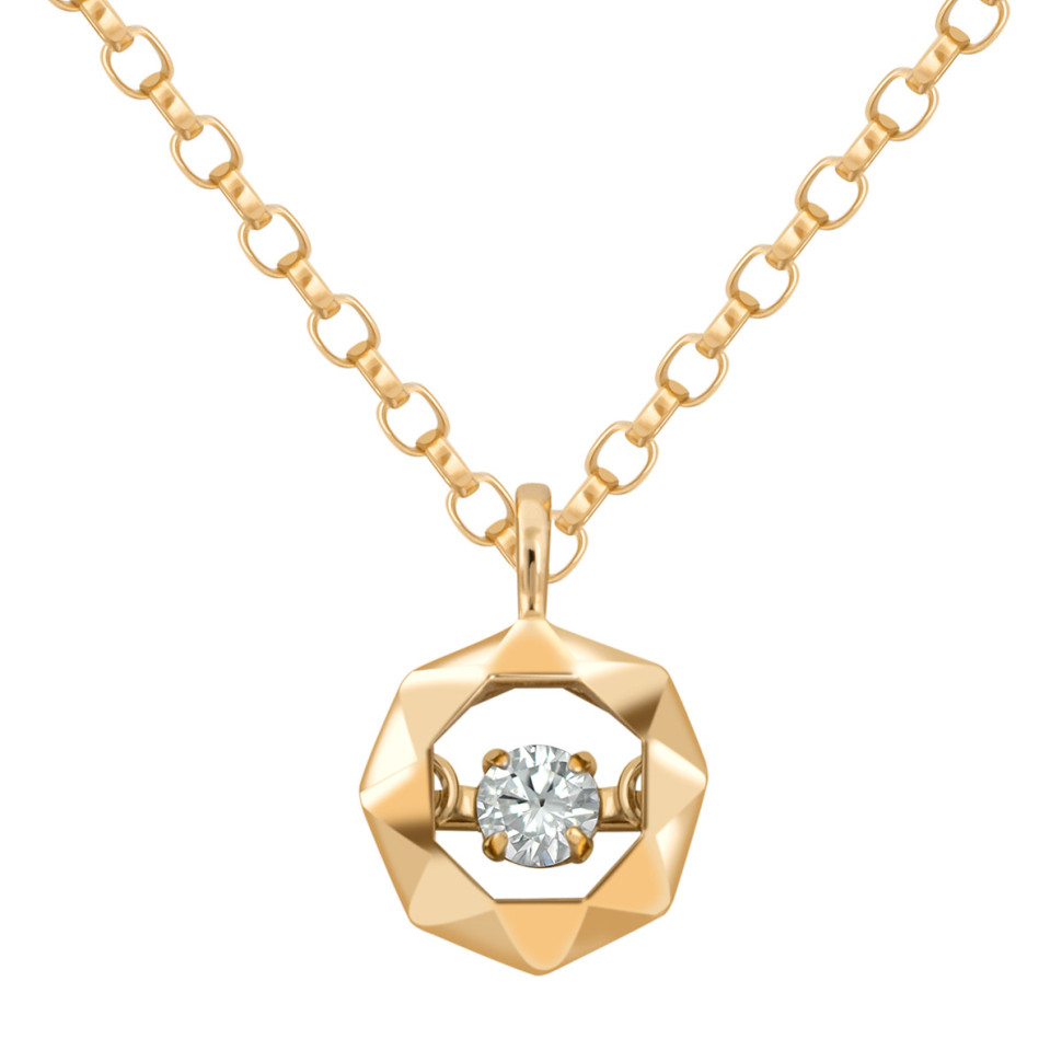 Колье из жёлтого золота с