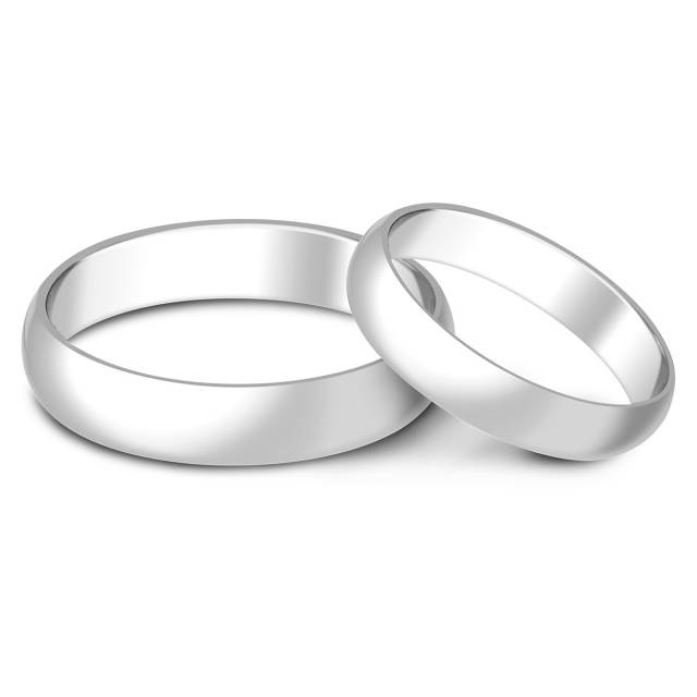 Обручальное кольцо из платины (008270)