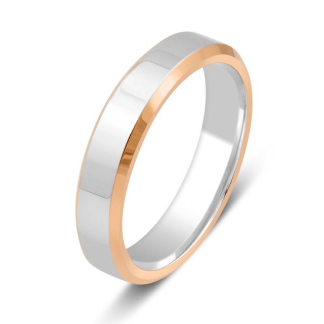 Обручальное кольцо из комбинированного золота (028782)