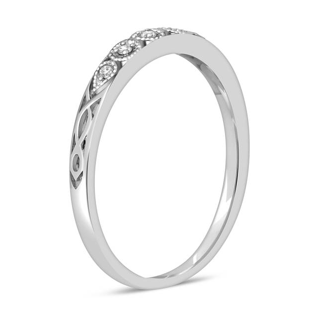 Кольцо из белого золота с бриллиантами (047655)