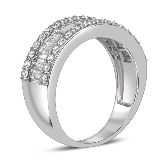 Кольцо из белого золота с бриллиантами "Crivelli" (052598)