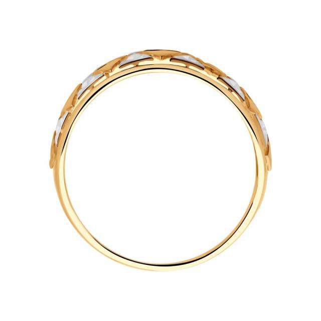 Кольцо из комбинированного золота (045691)
