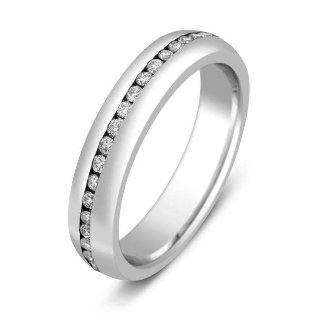Обручальное кольцо  с бриллиантами (002914)