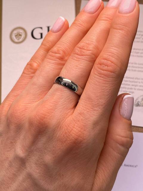 Обручальное кольцо из палладия (029058)