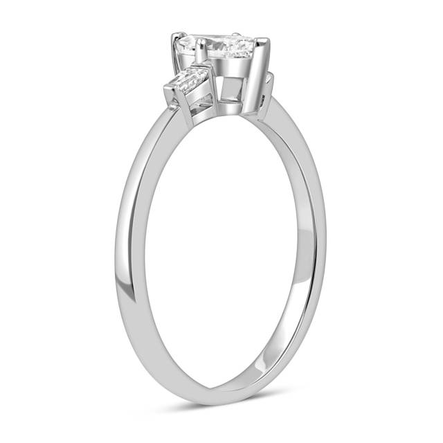 Помолвочное кольцо из белого золота с бриллиантами (051311)