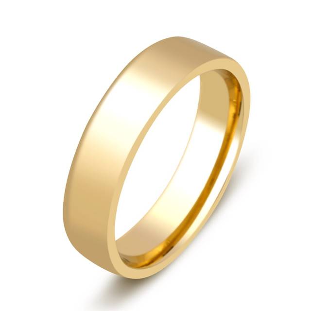 Обручальное кольцо из жёлтого золота (000367)