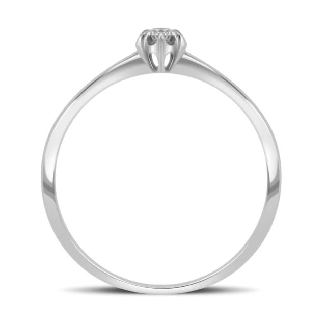 Помолвочное кольцо из белого золота с бриллиантом (032587)
