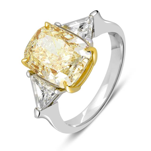 Помолвочное кольцо из белого золота с бриллиантами (051741)