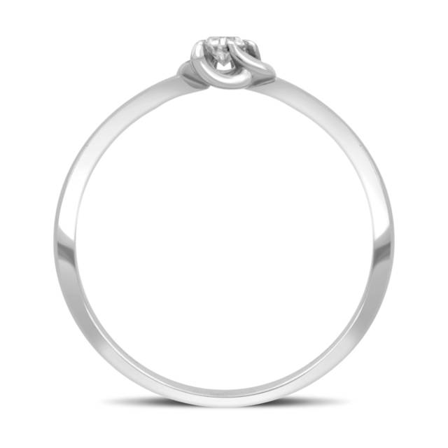 Помолвочное кольцо из белого золота с бриллиантом (032625)