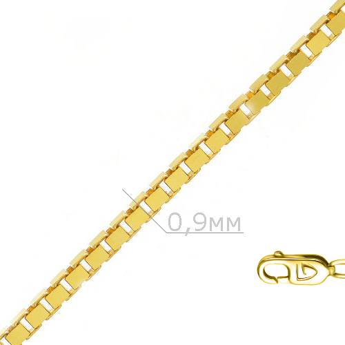 Цепь из жёлтого золота, плетение "Венеция" (053168)