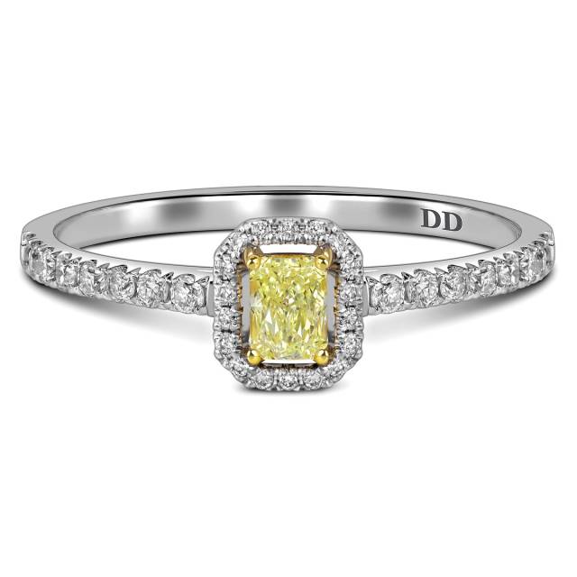 Кольцо из белого золота с бриллиантами (062638)