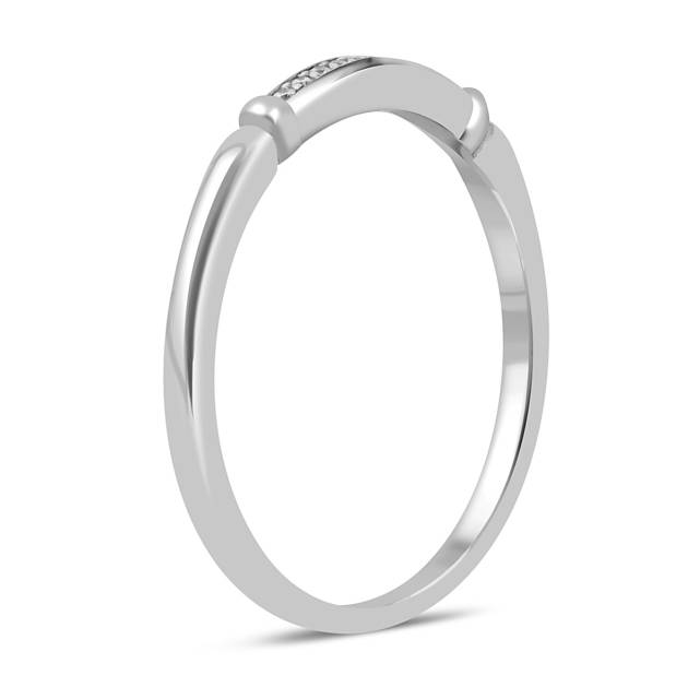 Кольцо из белого золота с бриллиантами (047654)