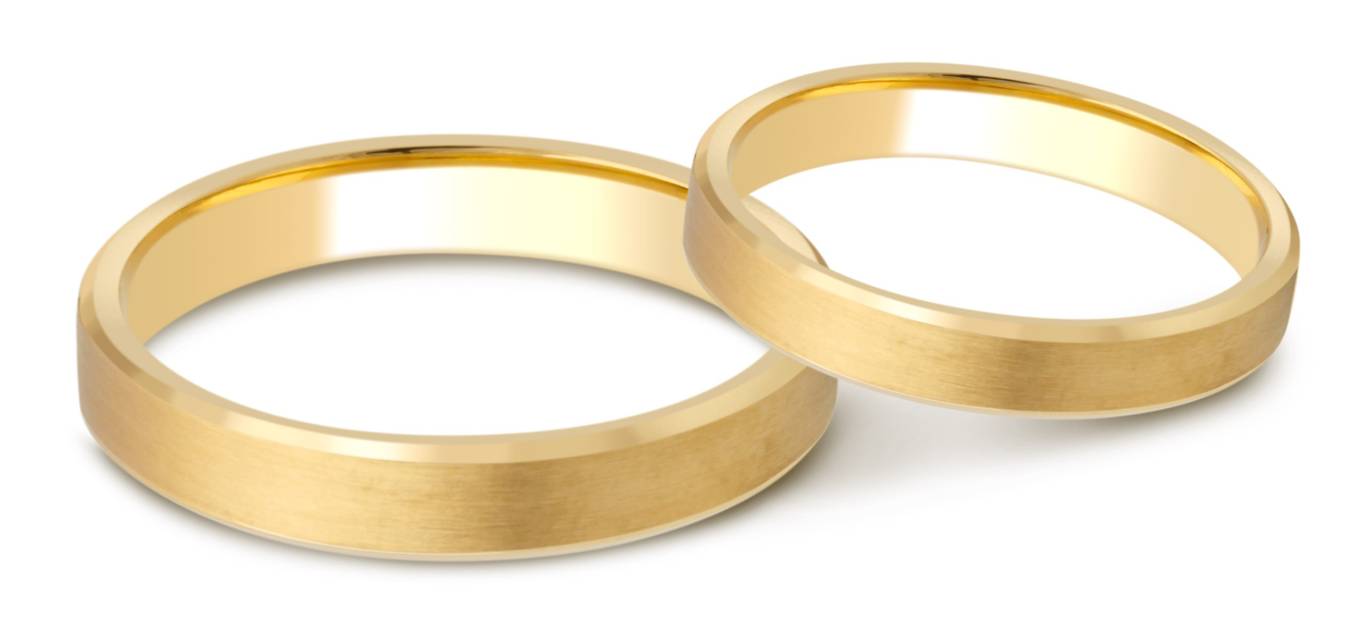 Обручальное кольцо из жёлтого золота (028659)