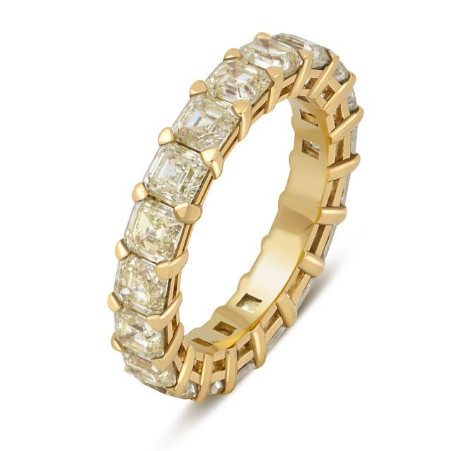 Кольцо из жёлтого золота с бриллиантами (050856)