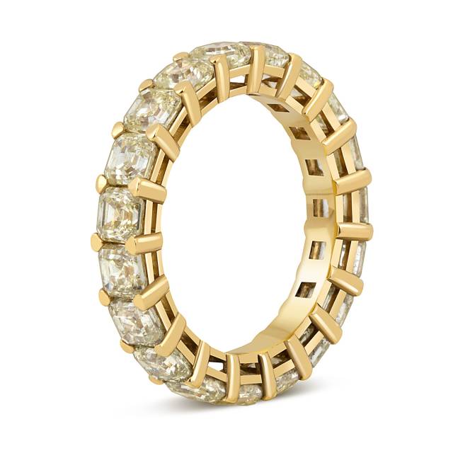 Кольцо из жёлтого золота с бриллиантами (050856)