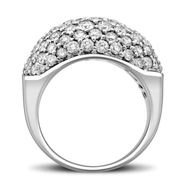Кольцо из белого золота с бриллиантами (025087)