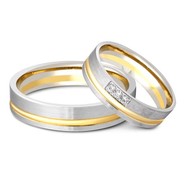 Обручальное кольцо с бриллиантами Roberto Bravo (000737)