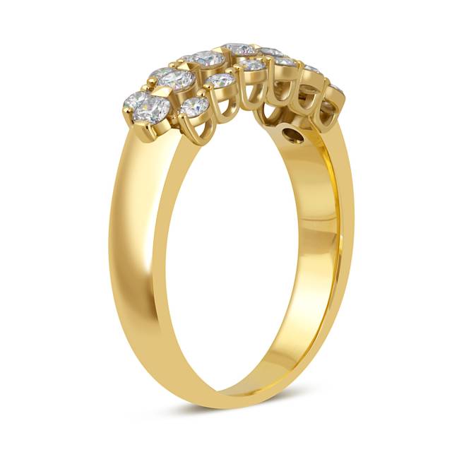 Кольцо из жёлтого золота с бриллиантами (046472)
