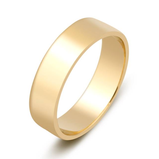 Обручальное кольцо из жёлтого золота (000444)