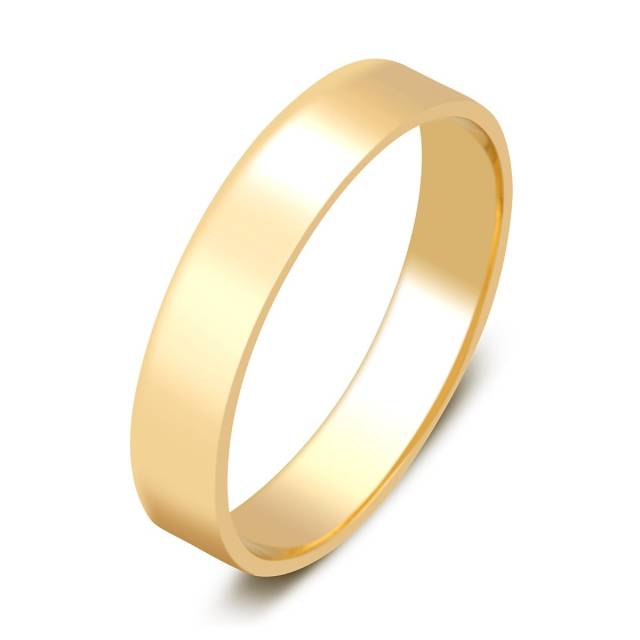 Обручальное кольцо из жёлтого золота (000445)