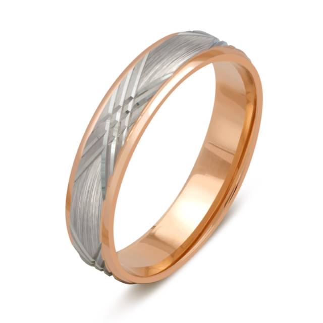 Обручальное кольцо из комбинированного золота (036235)