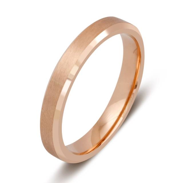 Обручальное кольцо из красного золота (027737)