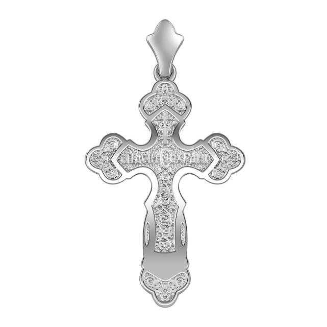 Кулон крест из платины (054321)