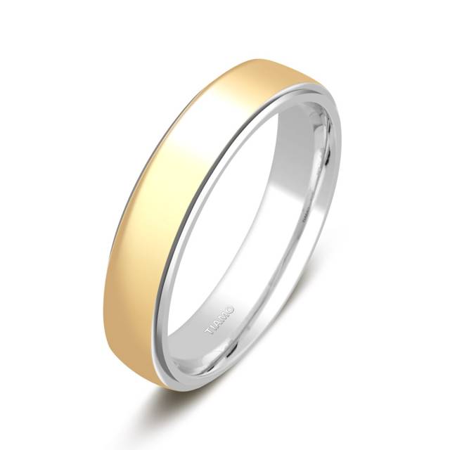 Обручальное кольцо из комбинированного золота TIAMO (000668)