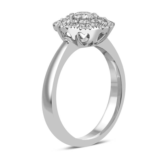 Кольцо из белого золота с бриллиантами "Crivelli" (048948)
