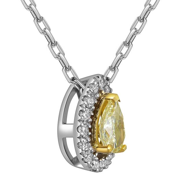 Колье из белого золота с бриллиантами (063561)