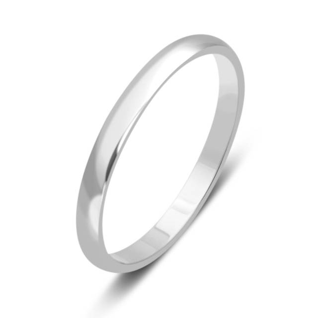Обручальное кольцо из белого золота (027664)