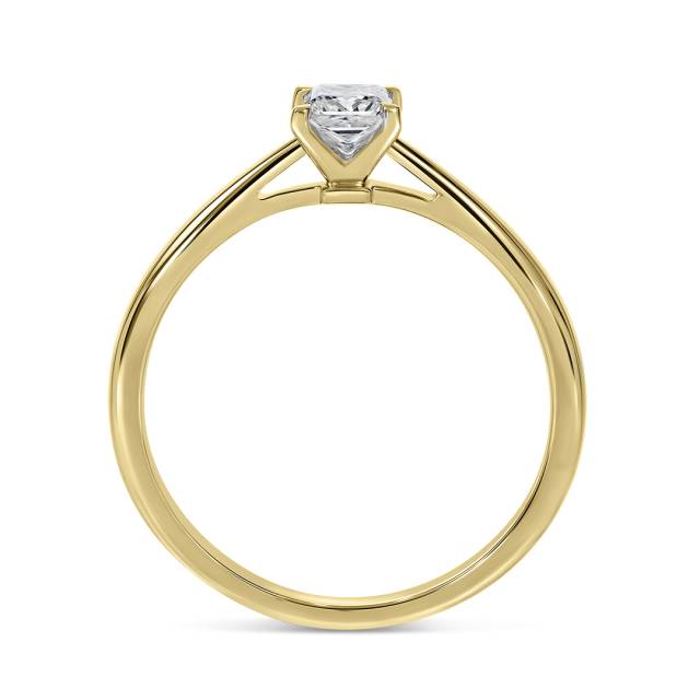 Помолвочное кольцо из жёлтого золота с бриллиантом (060057)