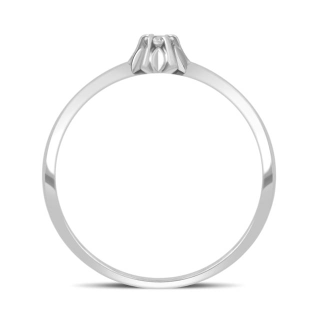 Помолвочное кольцо из белого золота с бриллиантом (032575)