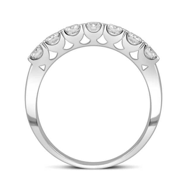 Кольцо из белого золота с 7 бриллиантами (043417)